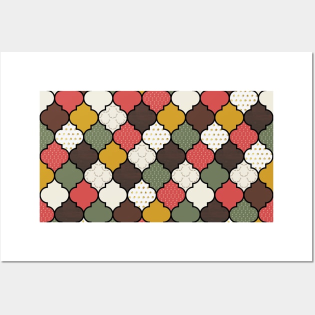 Holiday Christmas Moroccan trellis Wall Art by PLLDesigns